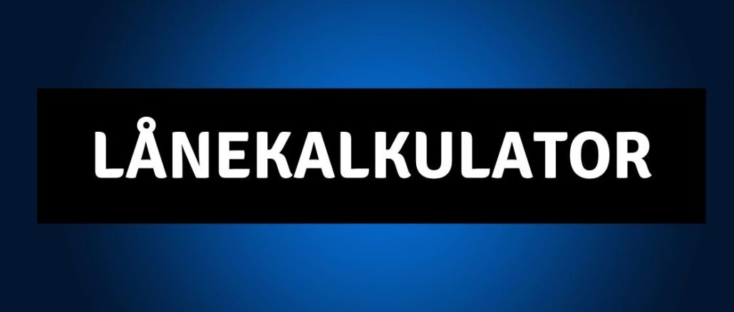 Lånekalkulator