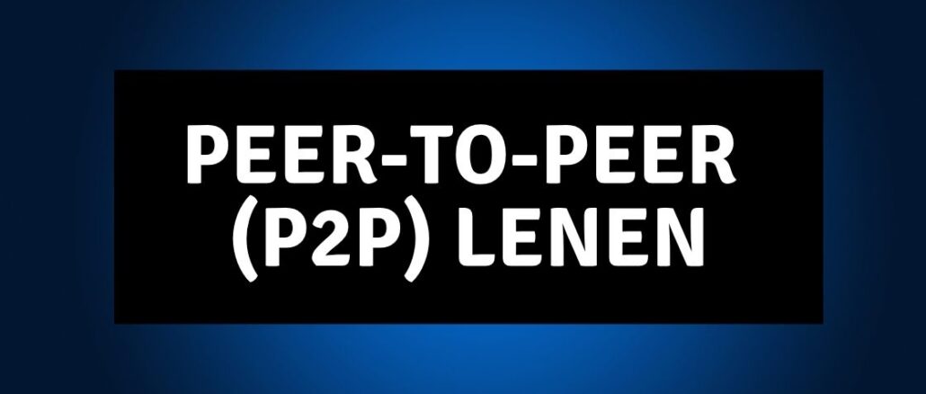 Peer-to-Peer Lenen