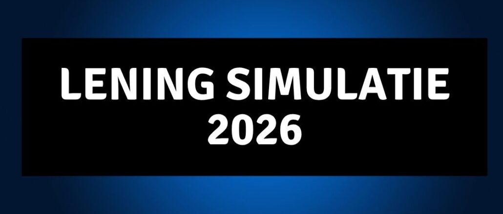 lening simulatie