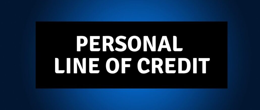 personal line of credit