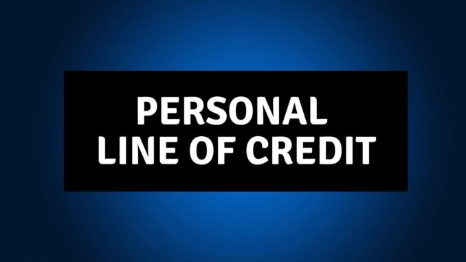 personal line of credit